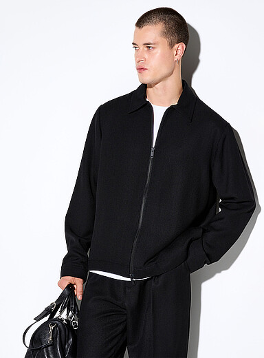 Rue de Tokyo: La veste serg&eacute; souple Claus Noir pour homme