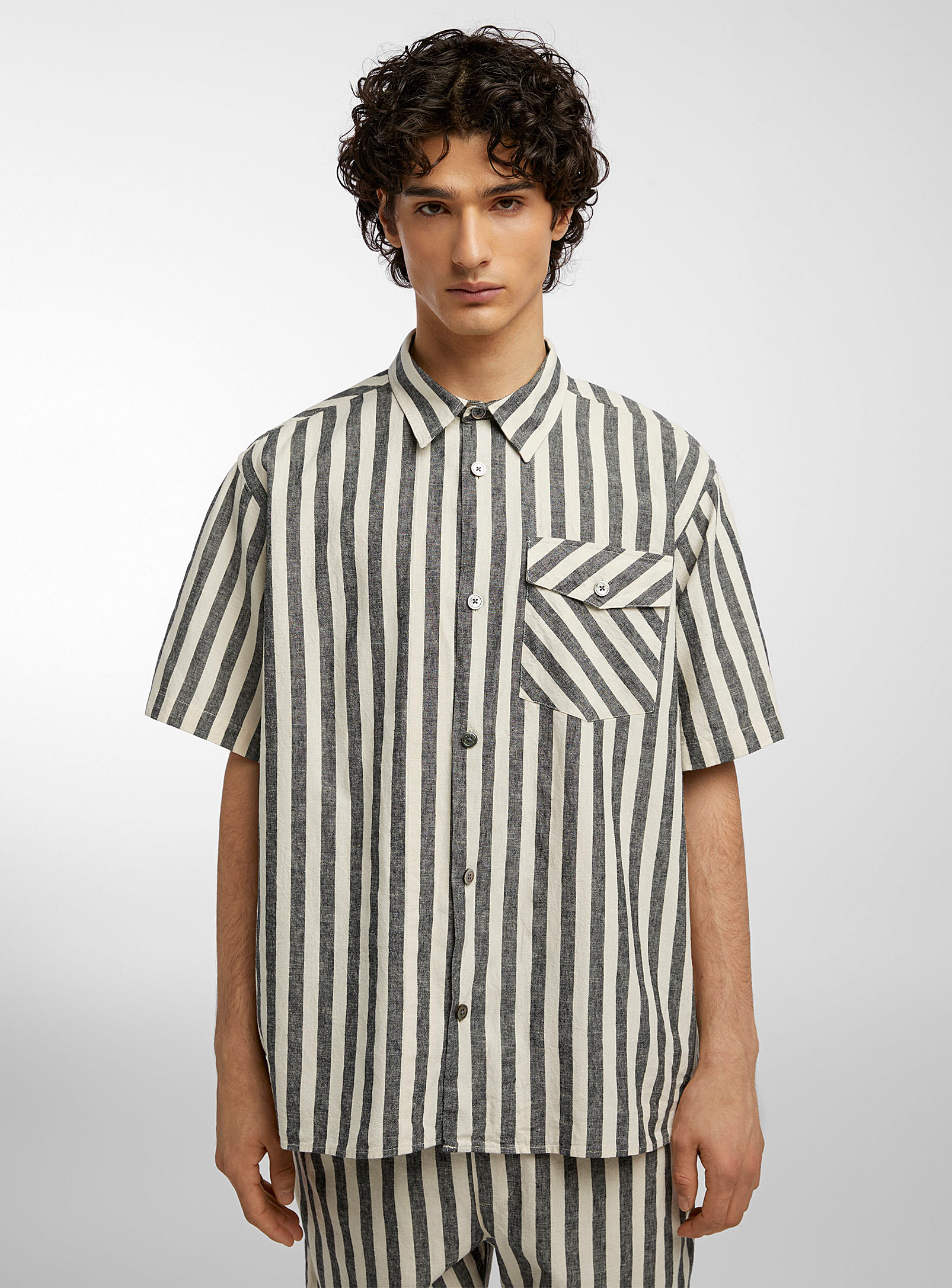 Rue de Tokyo - Men's Salvio striped shirt