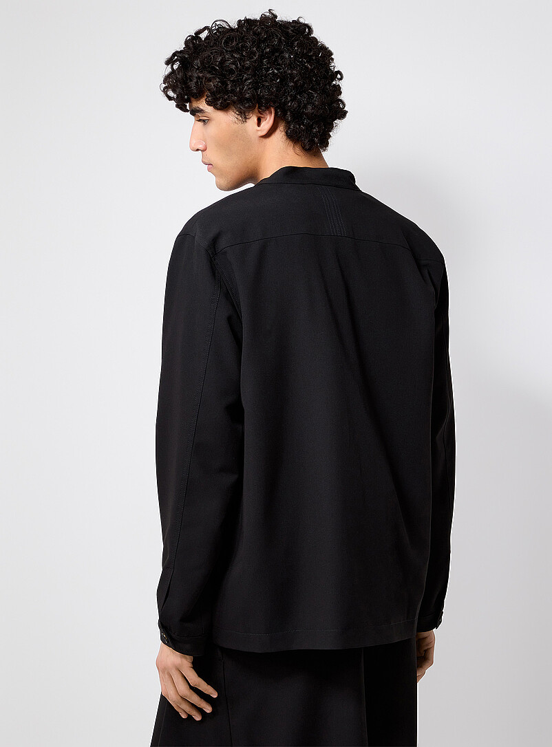 Tie-front black suit jacket product image 3
