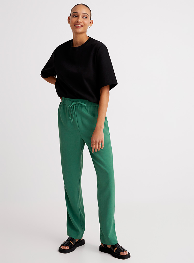 Soaked in Luxury Green  Shirley elastic waistband pant for error