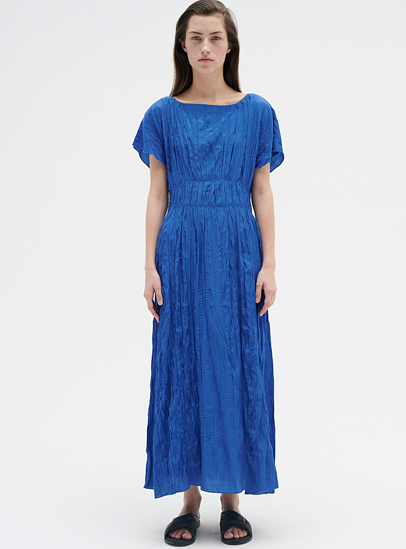 InWear: La robe maxi plissée saphir Eilley Bleu royal-saphir pour 