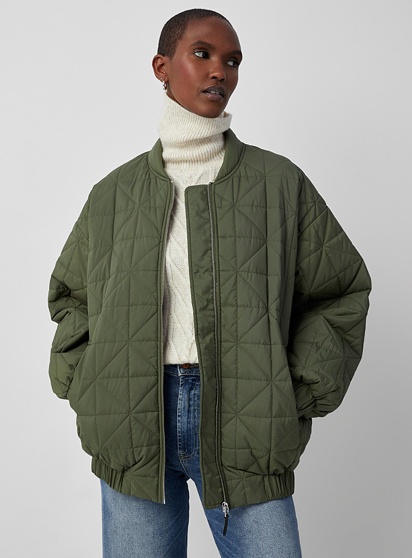 InWear Green Teigan oversized quilted jacket for error