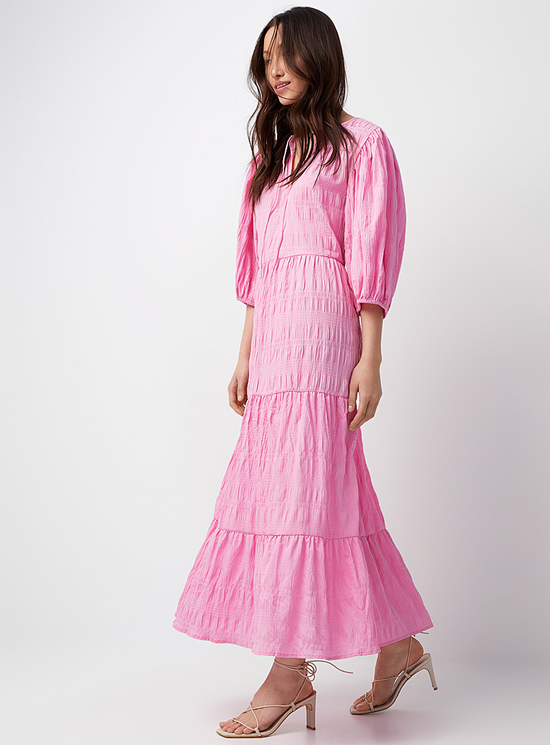 Saint Tropez Pink Damaris tiered maxi dress for error
