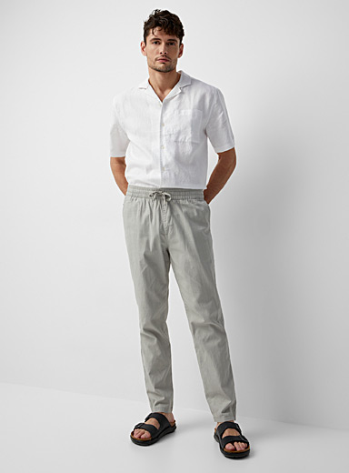 Mark heathered check pant Tapered fit