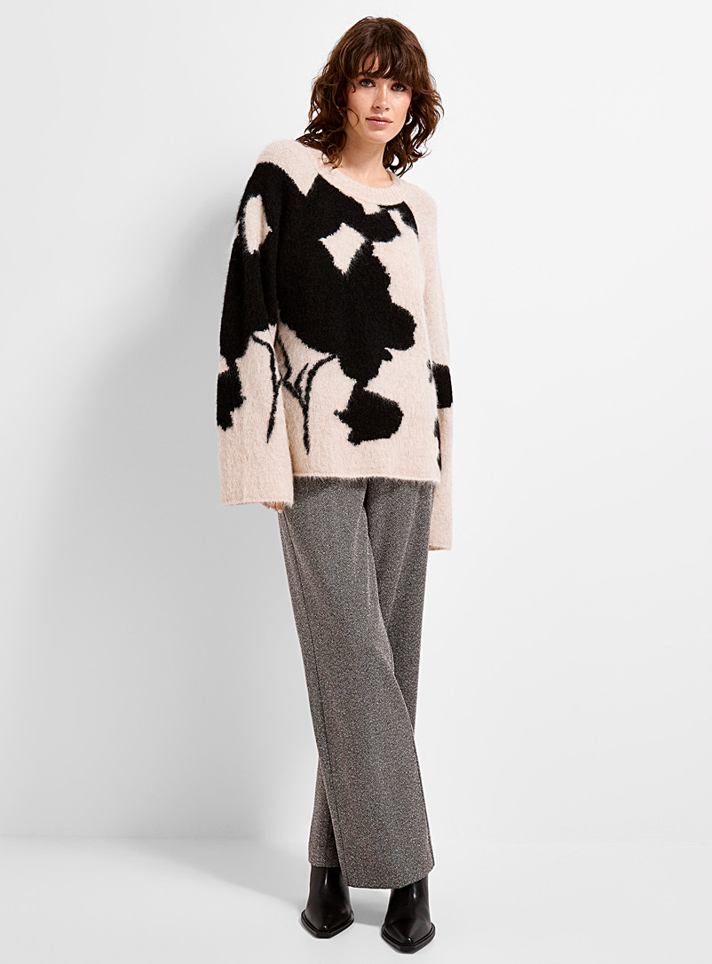 Linora | Patchwork Knit with Buttons main image 1