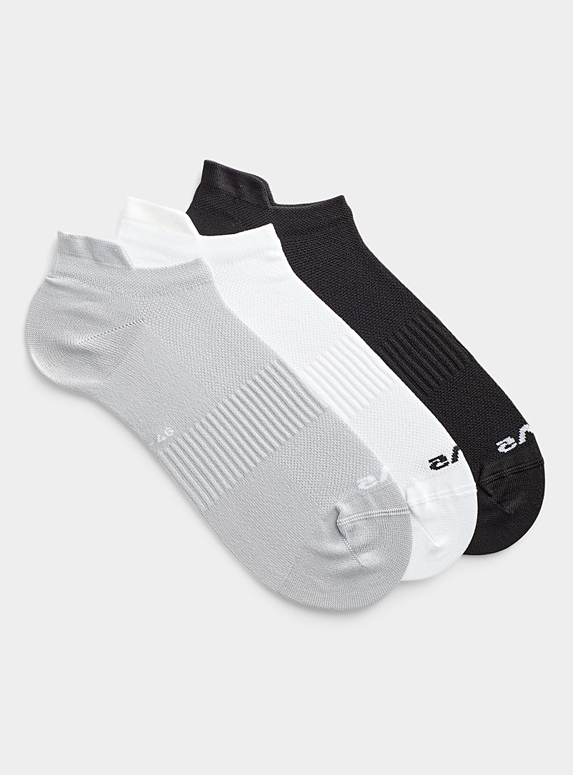 I.FIV5 Black Multisport tab ped sock Set of 3 for men