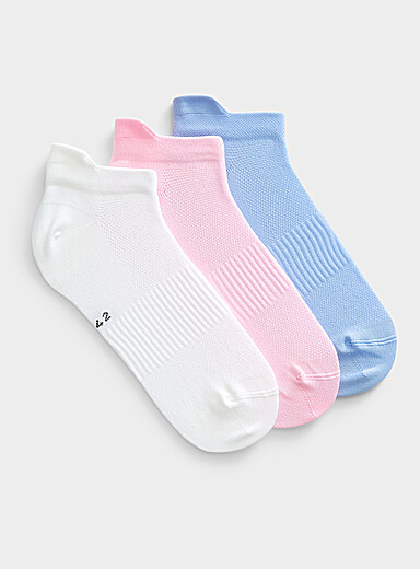 I.FIV5 Assorted Piqu&eacute; knit multisport sock Set of 3 for women