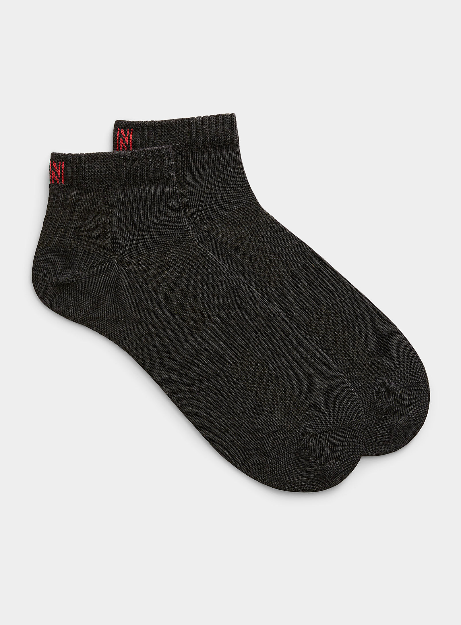 I.fiv5 Merino Hiking Socks Set Of 2 In Black