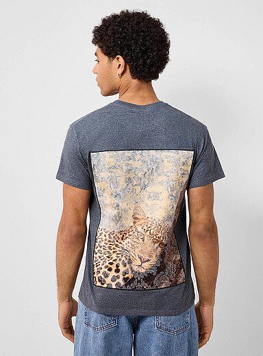 Jaguar appliqu&eacute; T-shirt