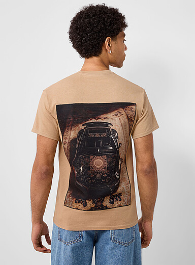 Le t-shirt appliqu&eacute; voiture tapisserie