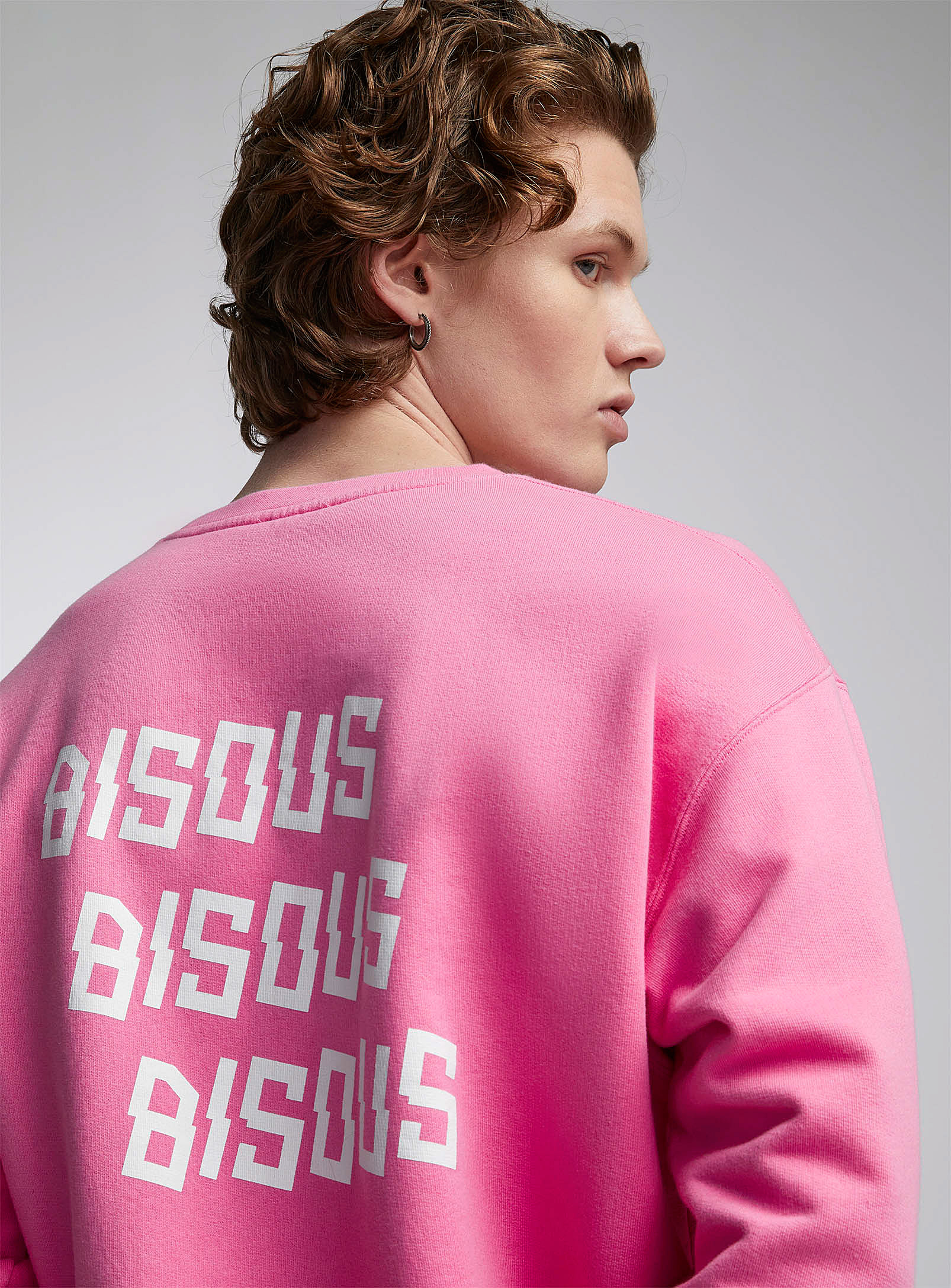 Bisous Skateboards Bisous X3 Sweatshirt In Pink