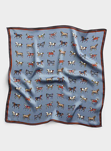 Le foulard &agrave; nouer chevaux en armure <b>Importation de S&eacute;oul</b>