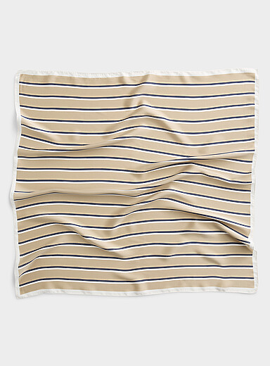 Two-tone stripe neckerchief Imported from Seoul | Le 31 | | Simons