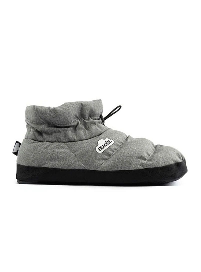 Nuvola Dark Grey Clasica marbled grey quilted bootie slippers Unisex for error