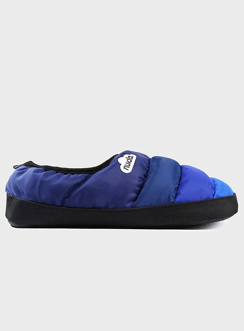 Nuvola Slate Blue Gradient Clasica quilted slippers Unisex for error
