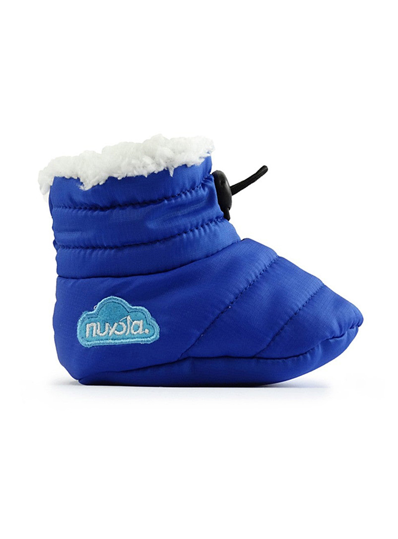 Nuvola Sapphire Blue Royal blue quilted bootie slippers Baby - unisex for error