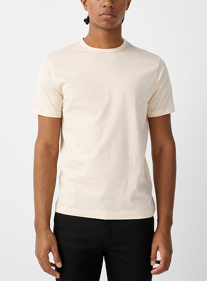 Sunspel Light Brown Undyed T-shirt for men