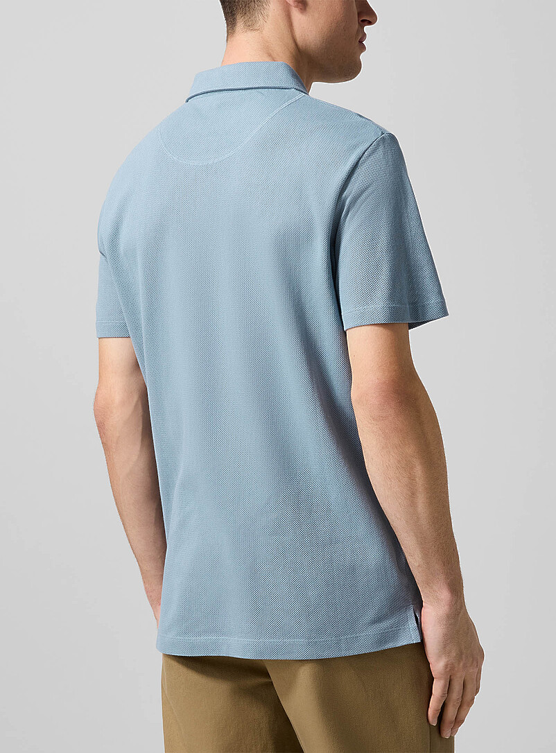 Sunspel Blue Riviera SUPIMA<sup><small>&reg;</small></sup> cotton polo shirt for men