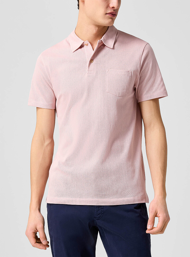 Sunspel: Le polo Riviera coton SUPIMA<sup><small>MD</small></sup> Bleu pour homme