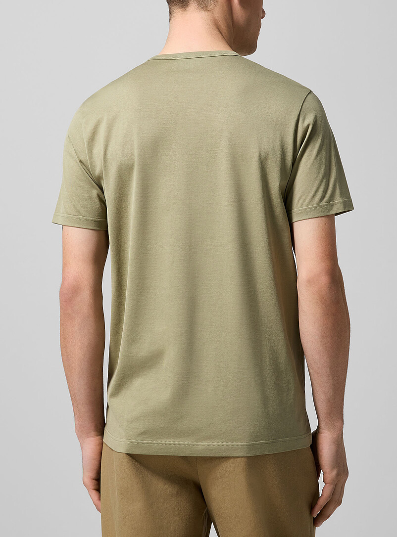 Sunspel Baby Blue Classic plain T-shirt for men