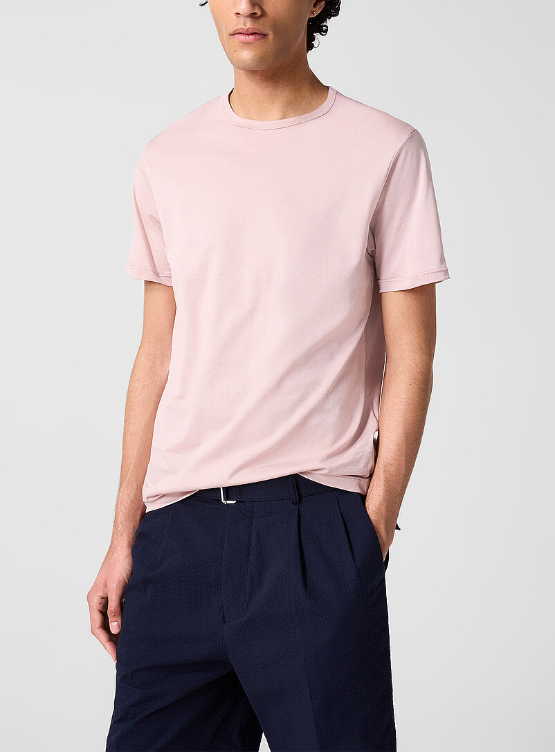 Sunspel Baby Blue Classic plain T-shirt for men