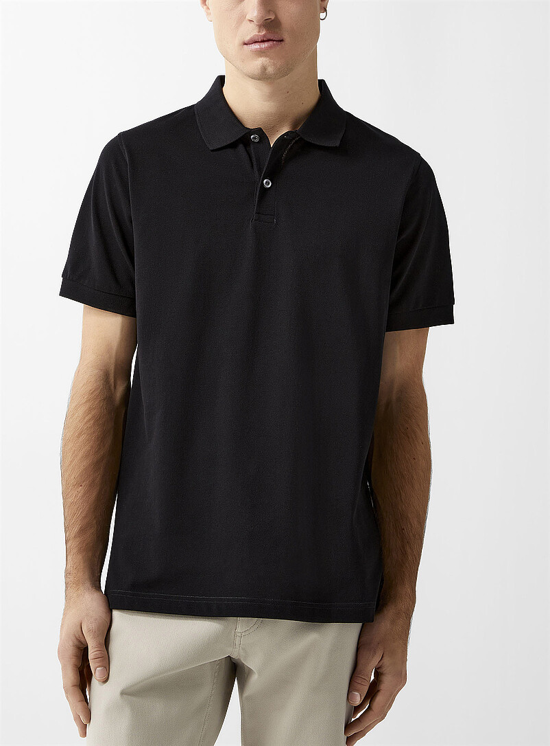 Piqué Plain Polo Shirt