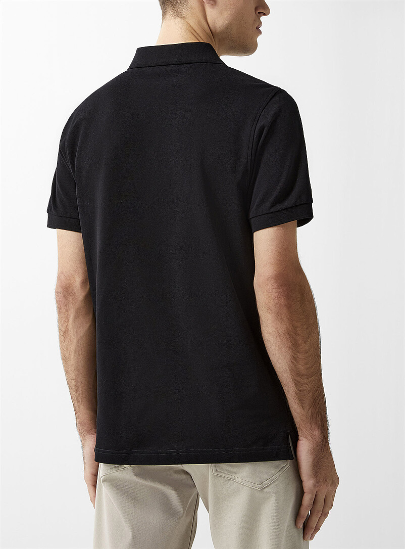 Piqué plain polo shirt product image 2