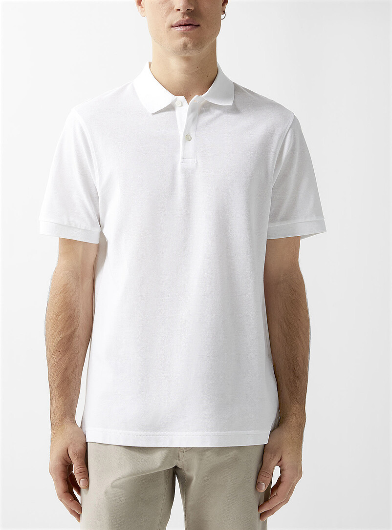 Piqué Plain Polo Shirt