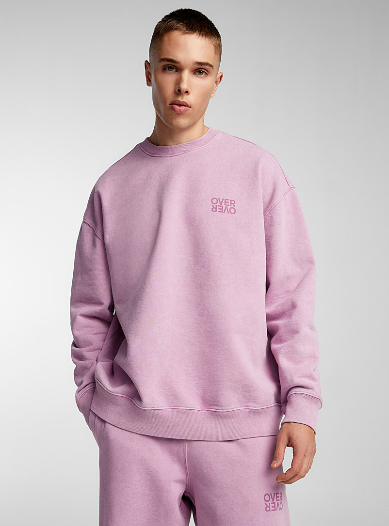 Over Over: Le sweat molleton col rond lilas Easy Lilas pour 