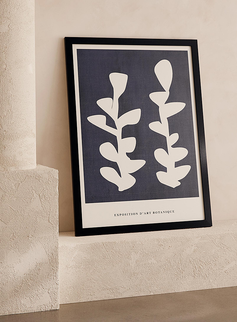 Simons Maison Patterned Blue Botanical art print 4 sizes available