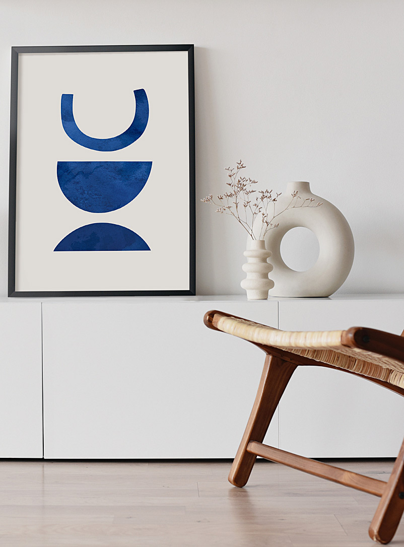 Simons Maison Blue Geometric charm art print 4 sizes available