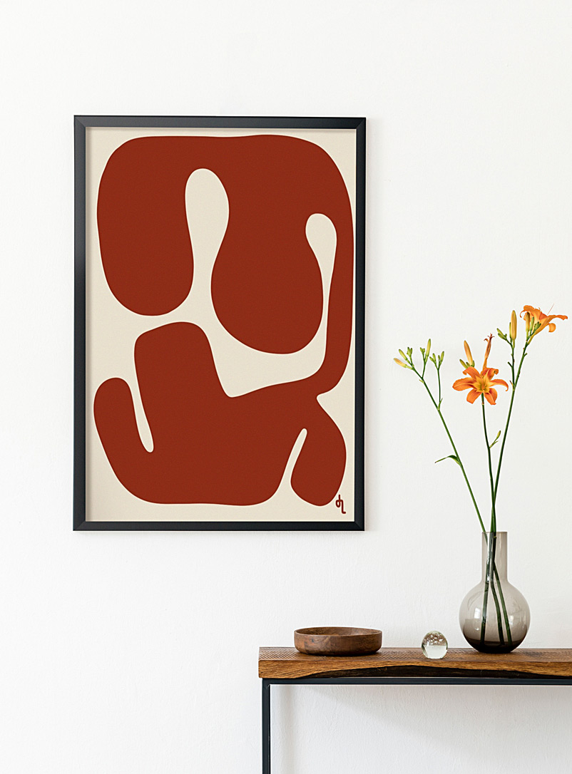Simons Maison Red Red abstract composition art print See available sizes