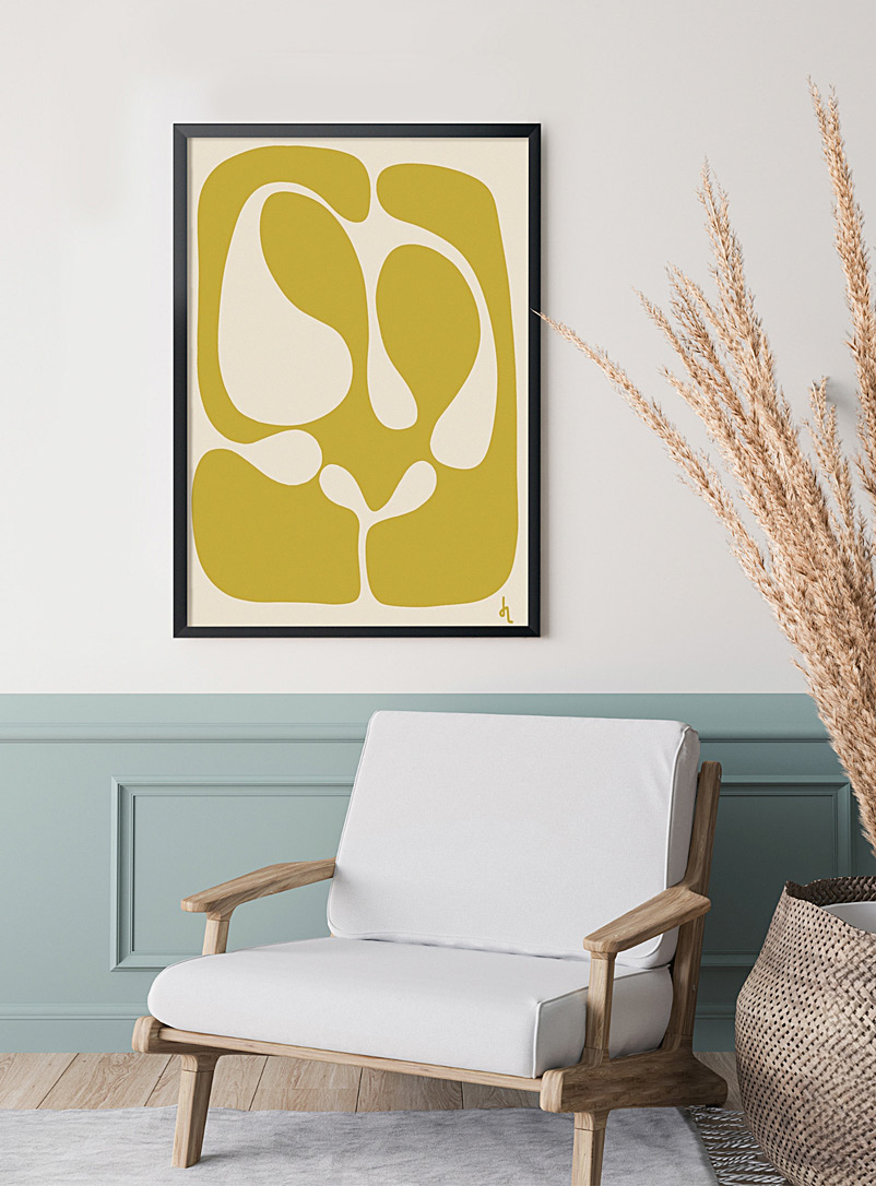 Simons Maison Medium Yellow Yellow abstract composition art print See available sizes