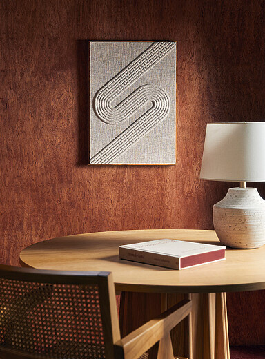 Arch II textured fabric wall art 20 x 28 in
