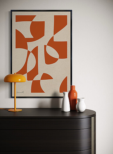 Abstract biomorphic art print See available sizes