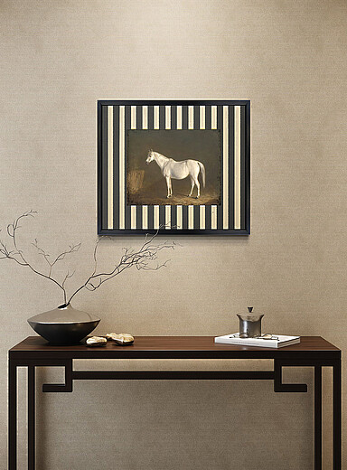 La toile rayures cheval blanc Voir les formats offerts