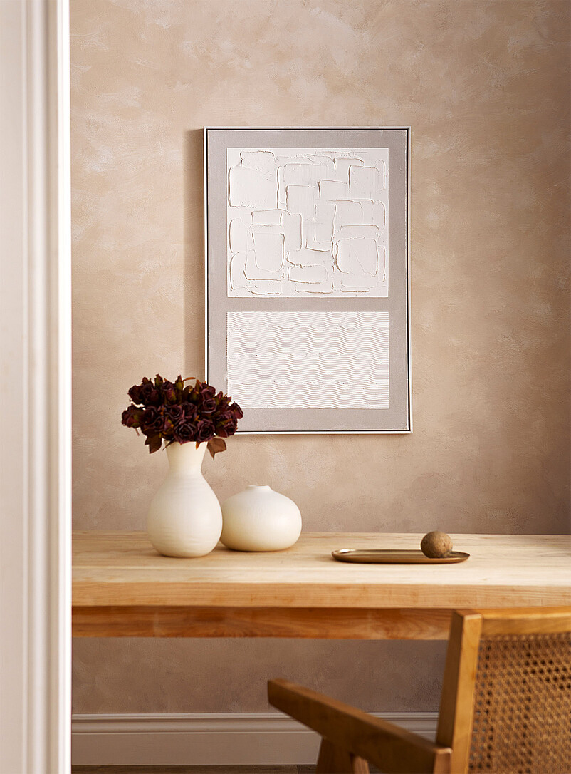 Stucco Fusion Wall Art 24. X 36.5 In