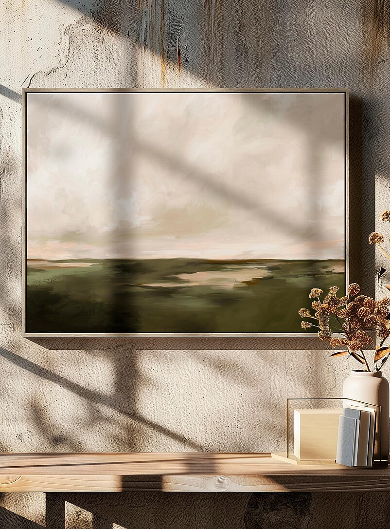 Cloudy marsh framed art print See available sizes product image (primary)