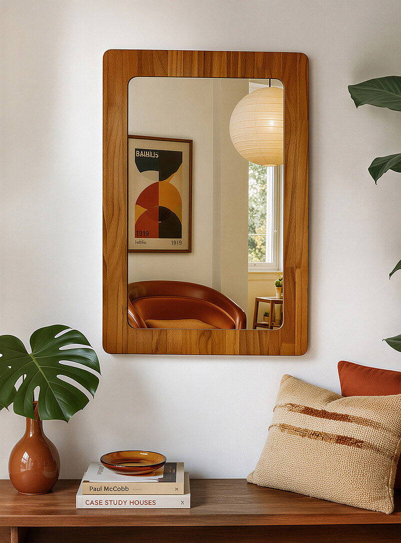 Sierra wood frame mirror product image (primary)