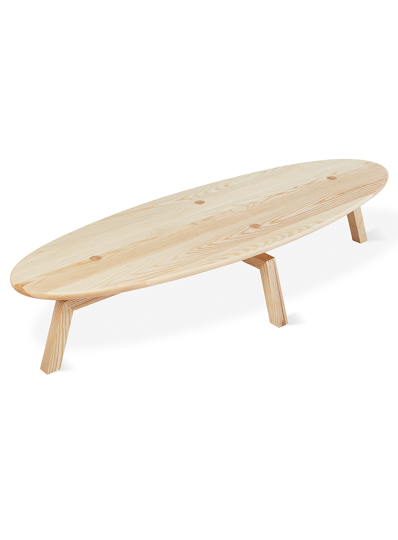 Gus - La grande table basse ovale en bois