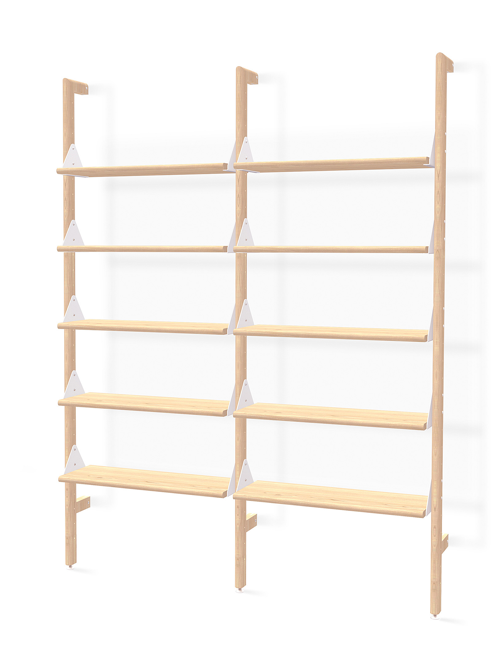 Gus Wood And Metal Double Shelf In Assorted
