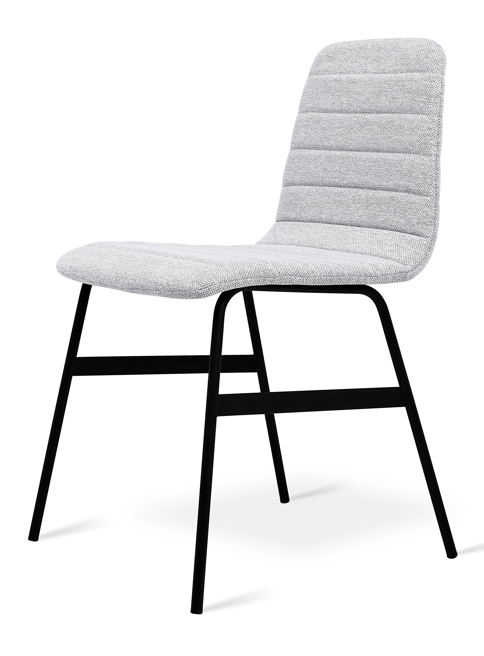 Gus Modern Quilted Chair In Gray