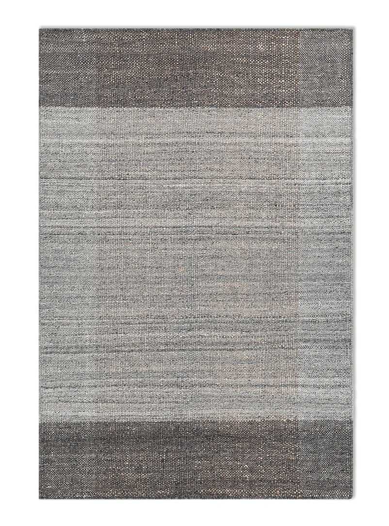 Grey-hued blocks Echo artisanal rug 152 x 245 cm product image 2