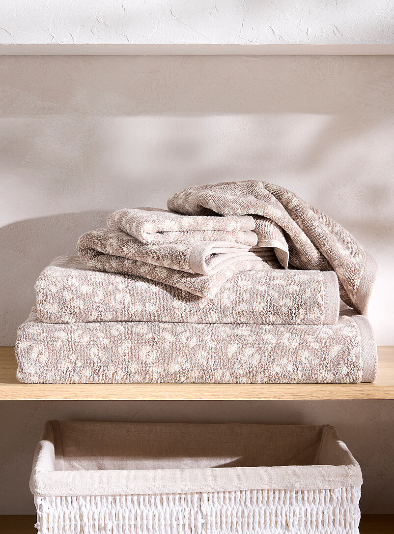 Serviettes de bain à motifs | Salle de bains | Simons Maison