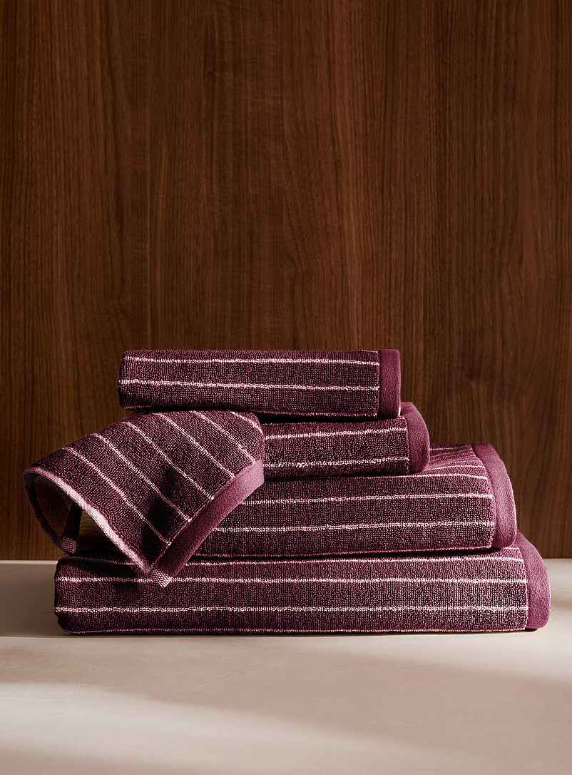 Pinstriped Organic Cotton Towels