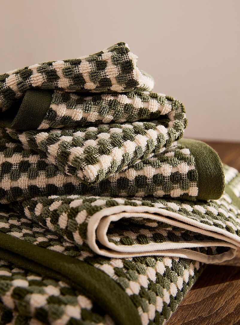 Popcorn texture organic cotton towels product image 2