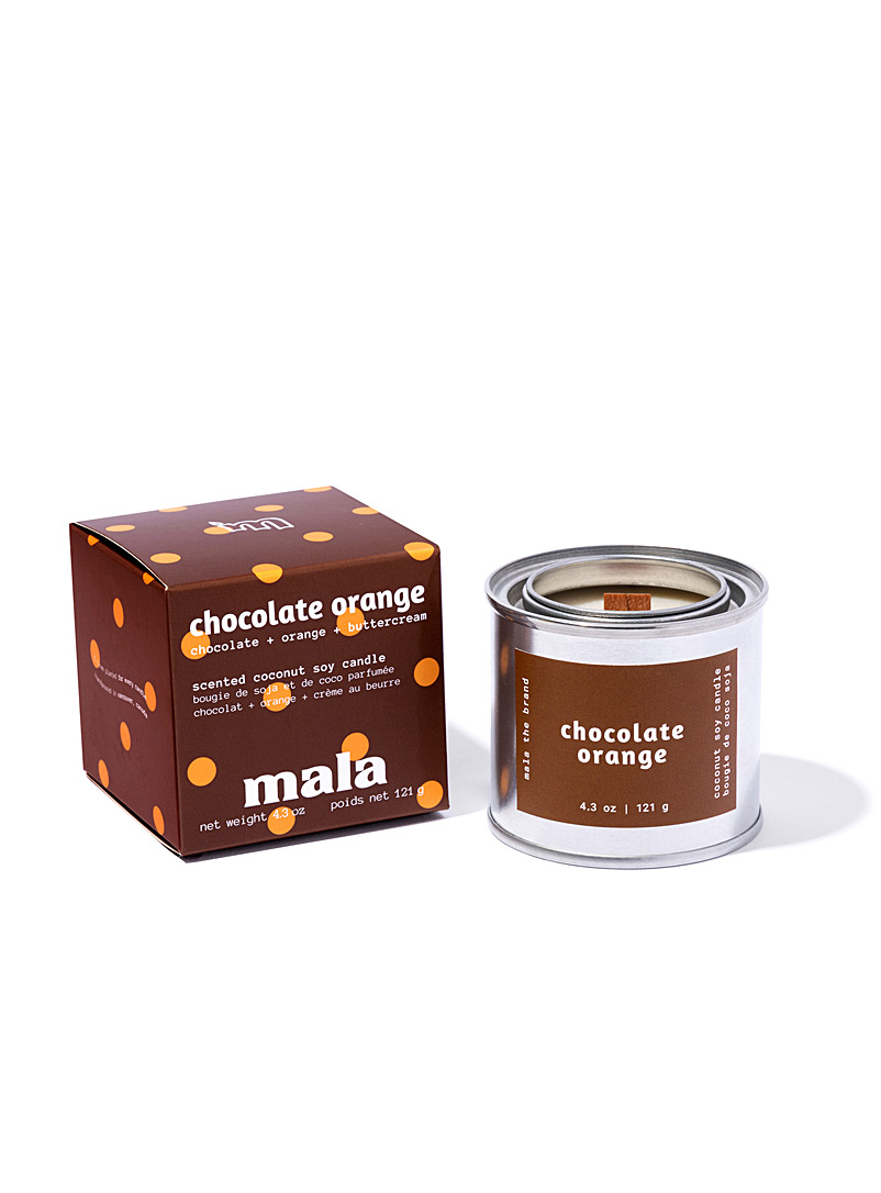 Mala the Brand: La bougie parfumée Temps des Fêtes Orange chocolatée