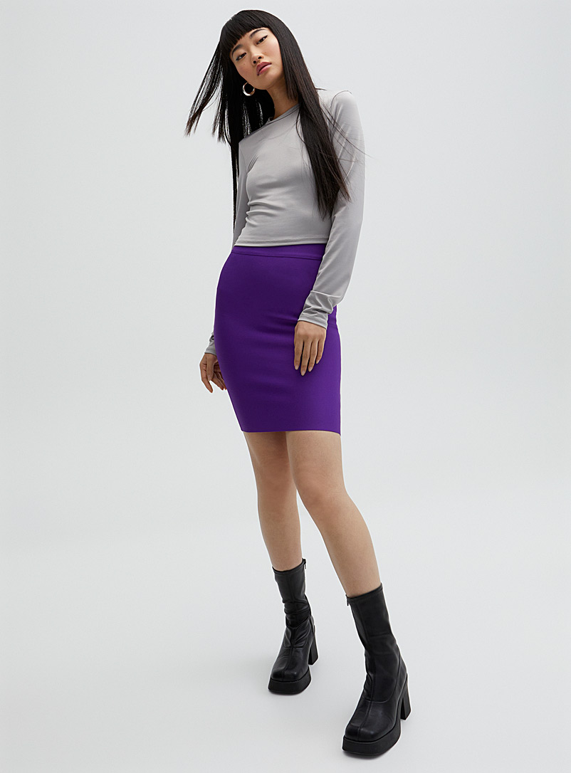 Twik: La jupe ajustée ultraextensible Rose moyen pour femme