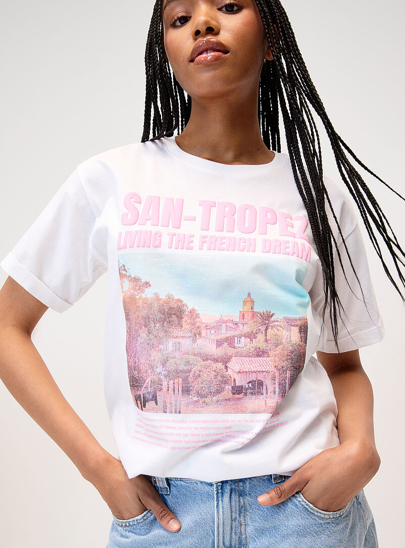 Saint-Tropez boxy-fit T-shirt product image (primary)