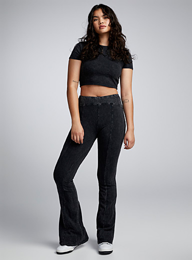 Twik Black Faded and flared legging for women